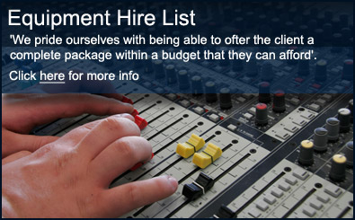 Event production Dry Hire 